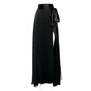 NWT Kiki de Montparnasse Aubergine Sarong Jersey Modal Black One Size